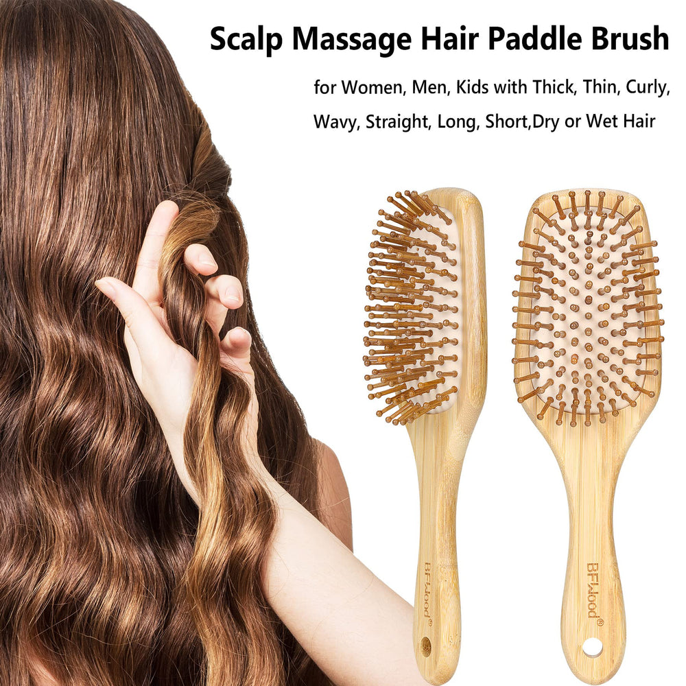 bfwood all-hair-types-brushing demonstrates versatile use for every hair type.