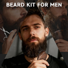 BFWood double-sided beard comb for detangling and precise detailing.