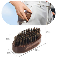 BFWood pocket-size brush fits in a bag for quick touch-ups during travel.
