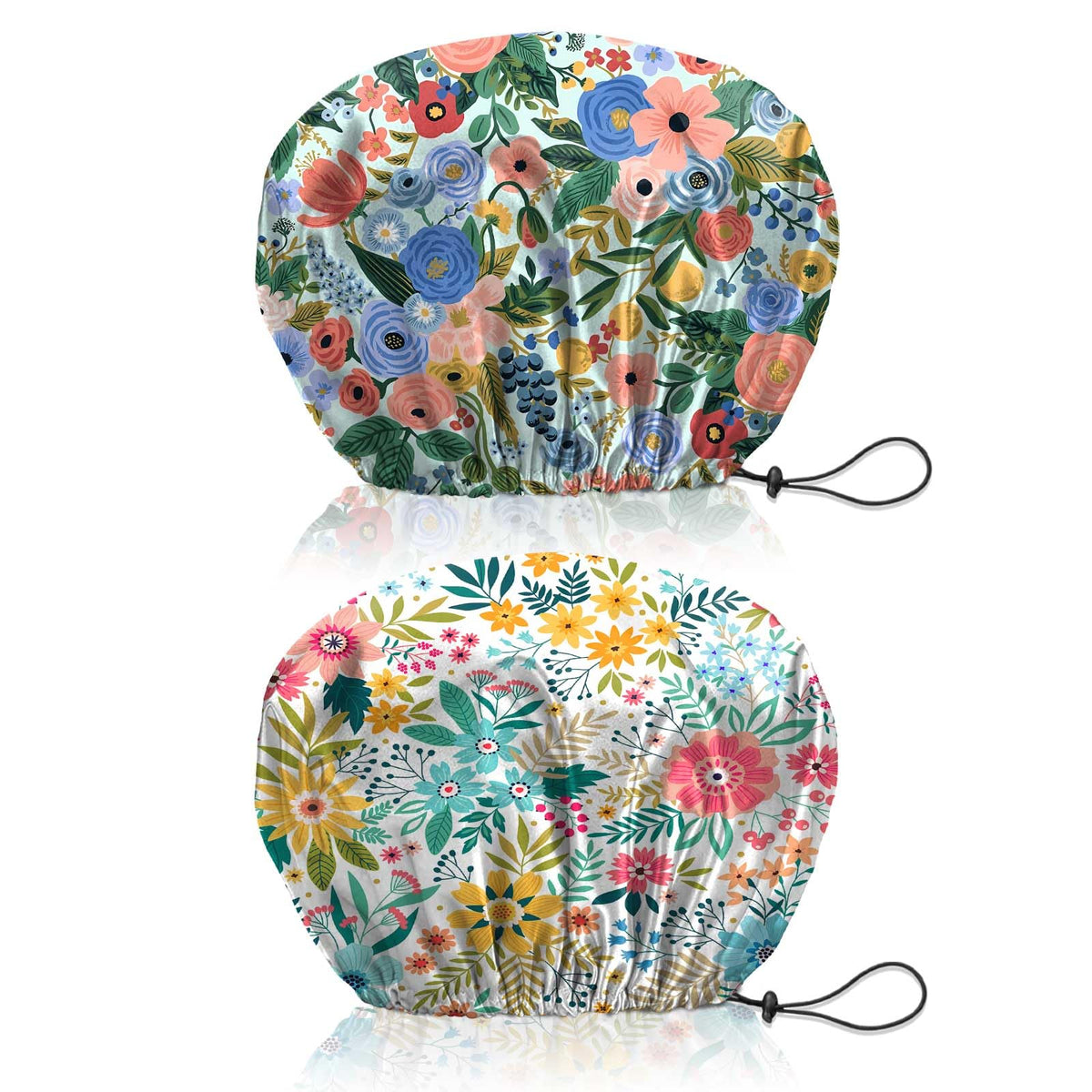 Gorro de ducha BHAHB de doble capa reutilizable para proteger el cabello durante el baño