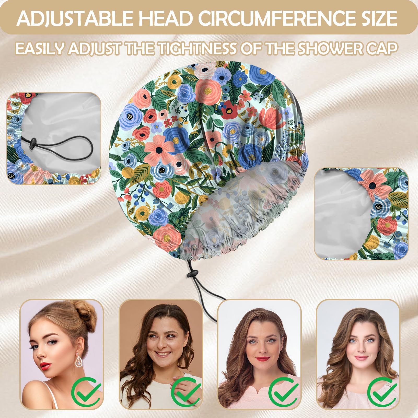 Gorro de ducha BHAHB multifuncional ideal para baño, cocina, spa y maquillaje