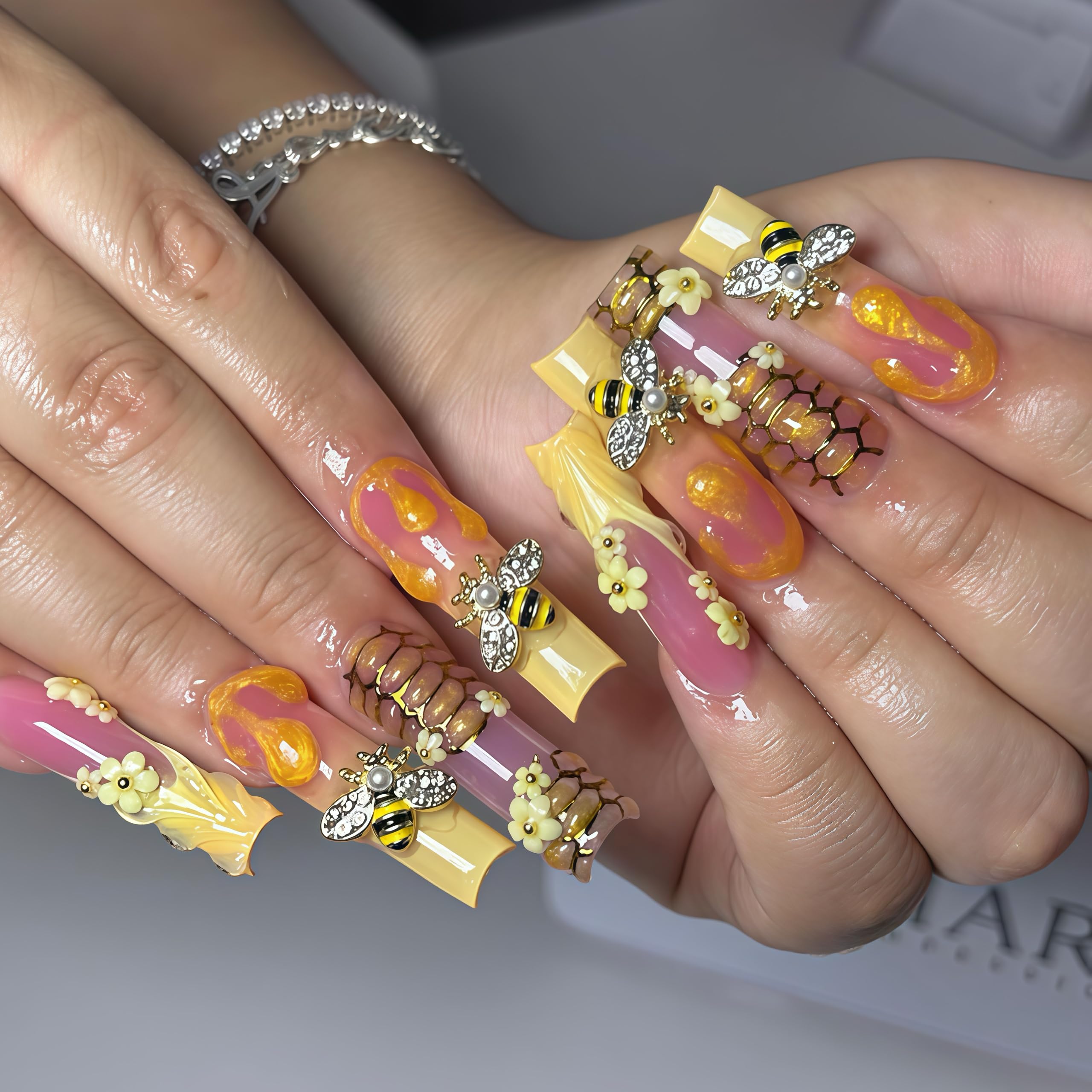 BHCCXZ joyas uñas oro, acabado elegante para cualquier ocasión.