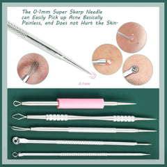 BHYTAKI ear pick included for careful ear use alongside skin tools.