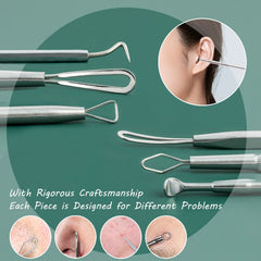 BHYTAKI precision tweezers with 0.1mm tip for targeted blemish work.