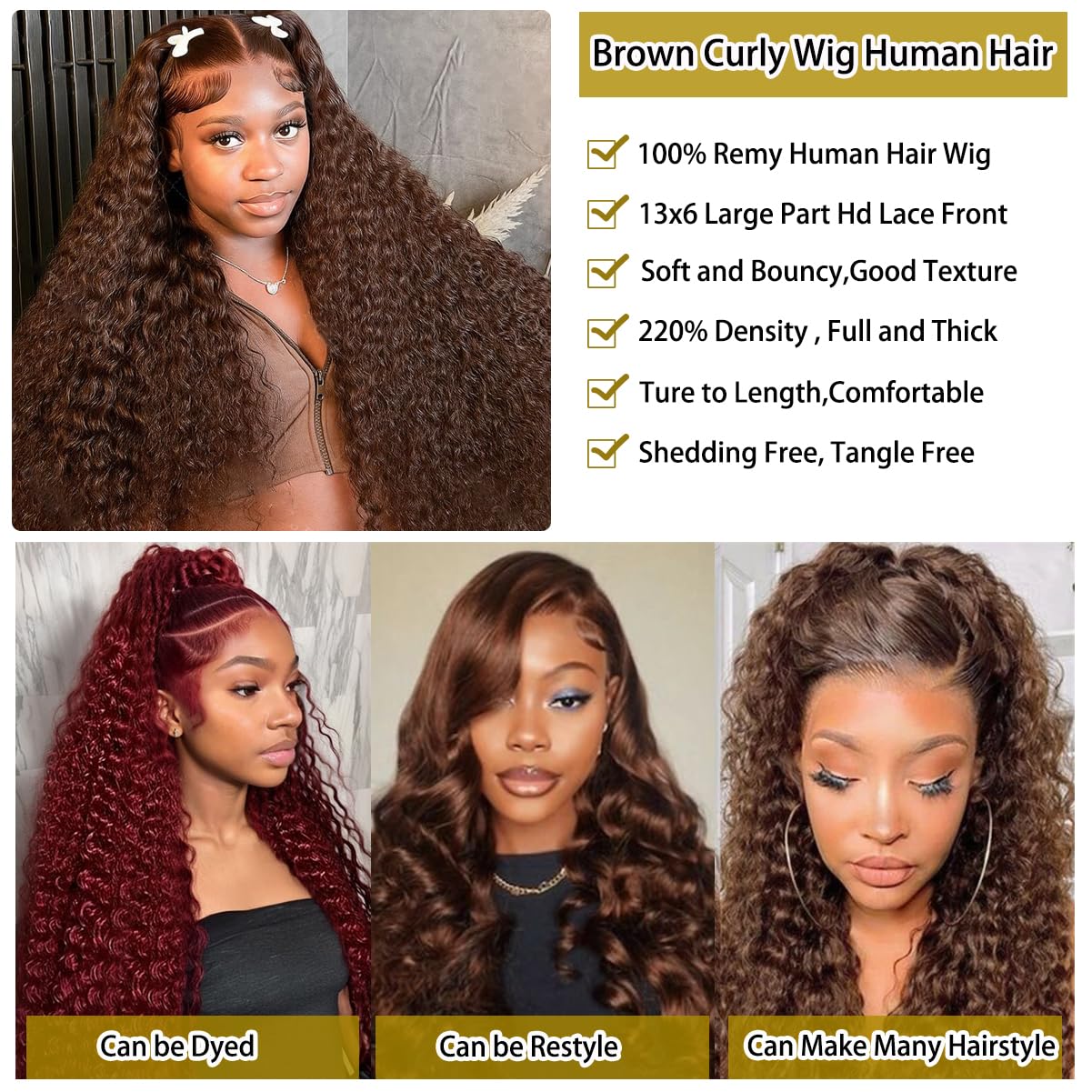 Pre-plucked hairline with baby hairs for a seamless edge on BIANFA wig.