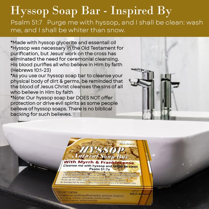BIBLE N Beautyoils Soap Bar on bathroom shelf during evening routine.
