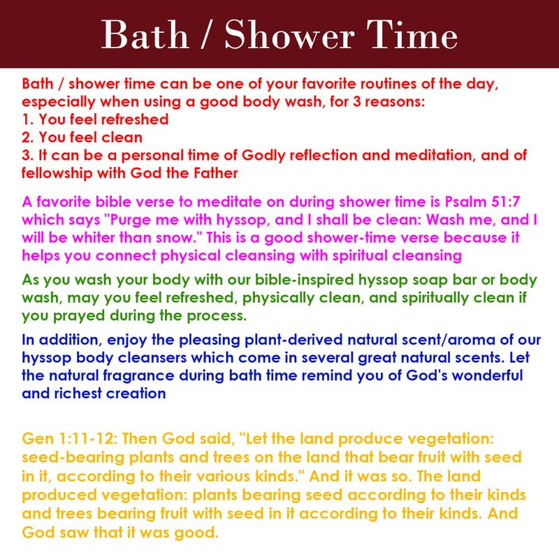 BIBLE N Beautyoils Spiritual cleansing concept imagery with Hyssop essence.
