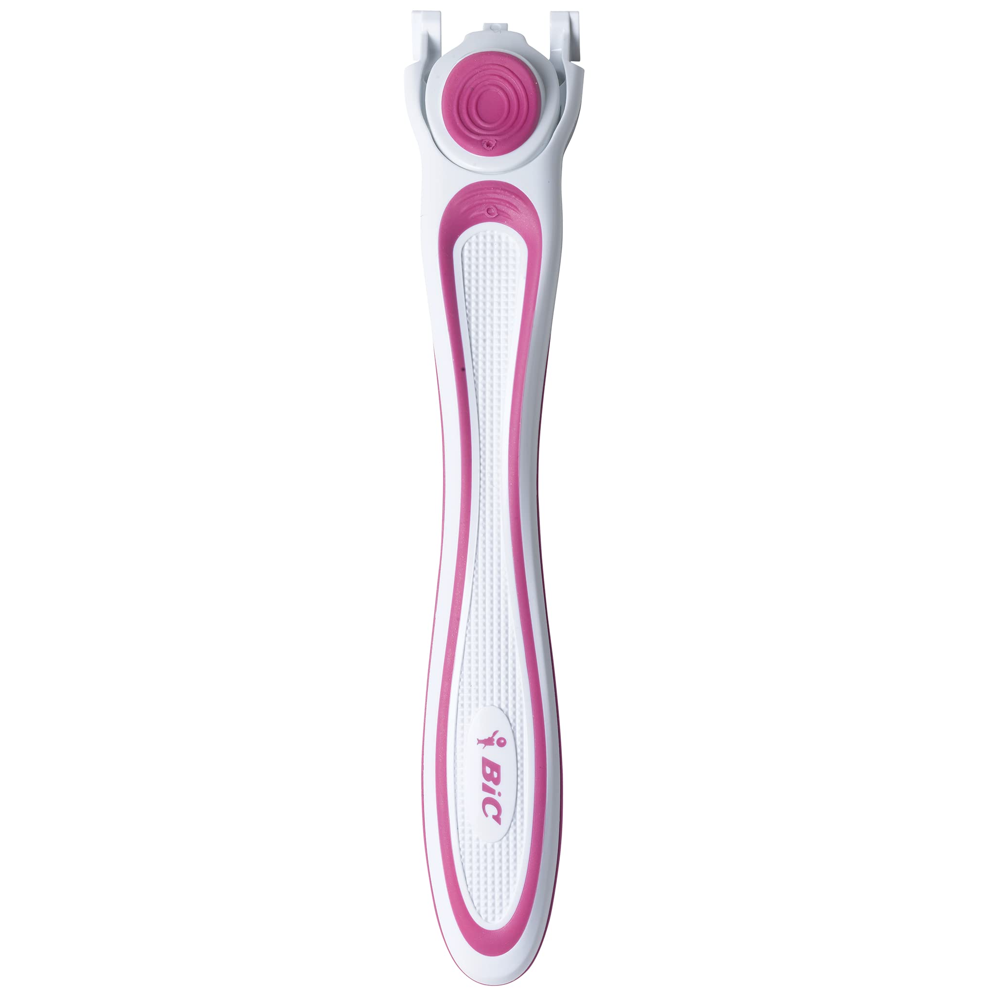 BIC Click 5 Soleil handle uses recycled material for eco-friendly design.