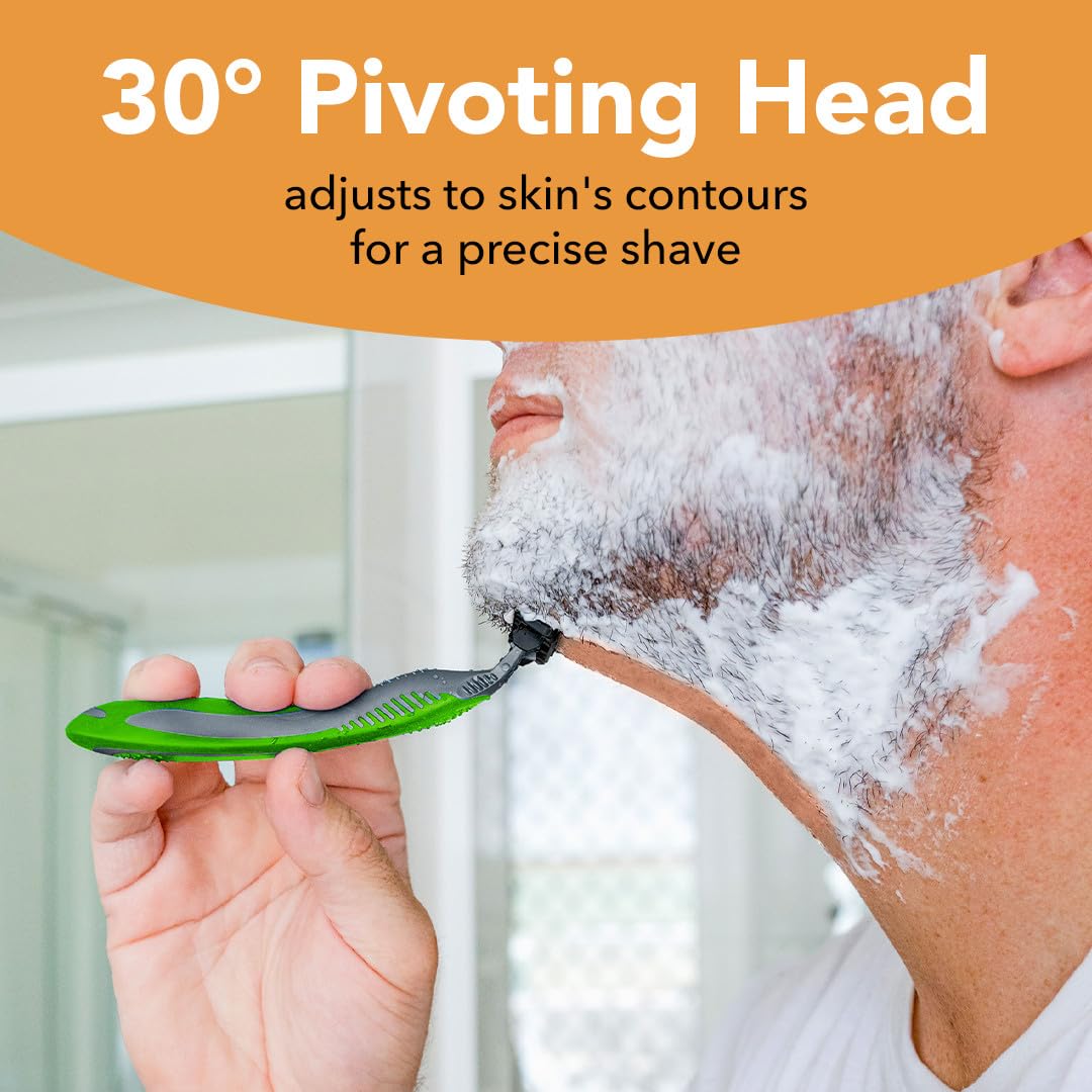 BIC Flex 3 Sensitive razor includes travel blade cover for secure packing.