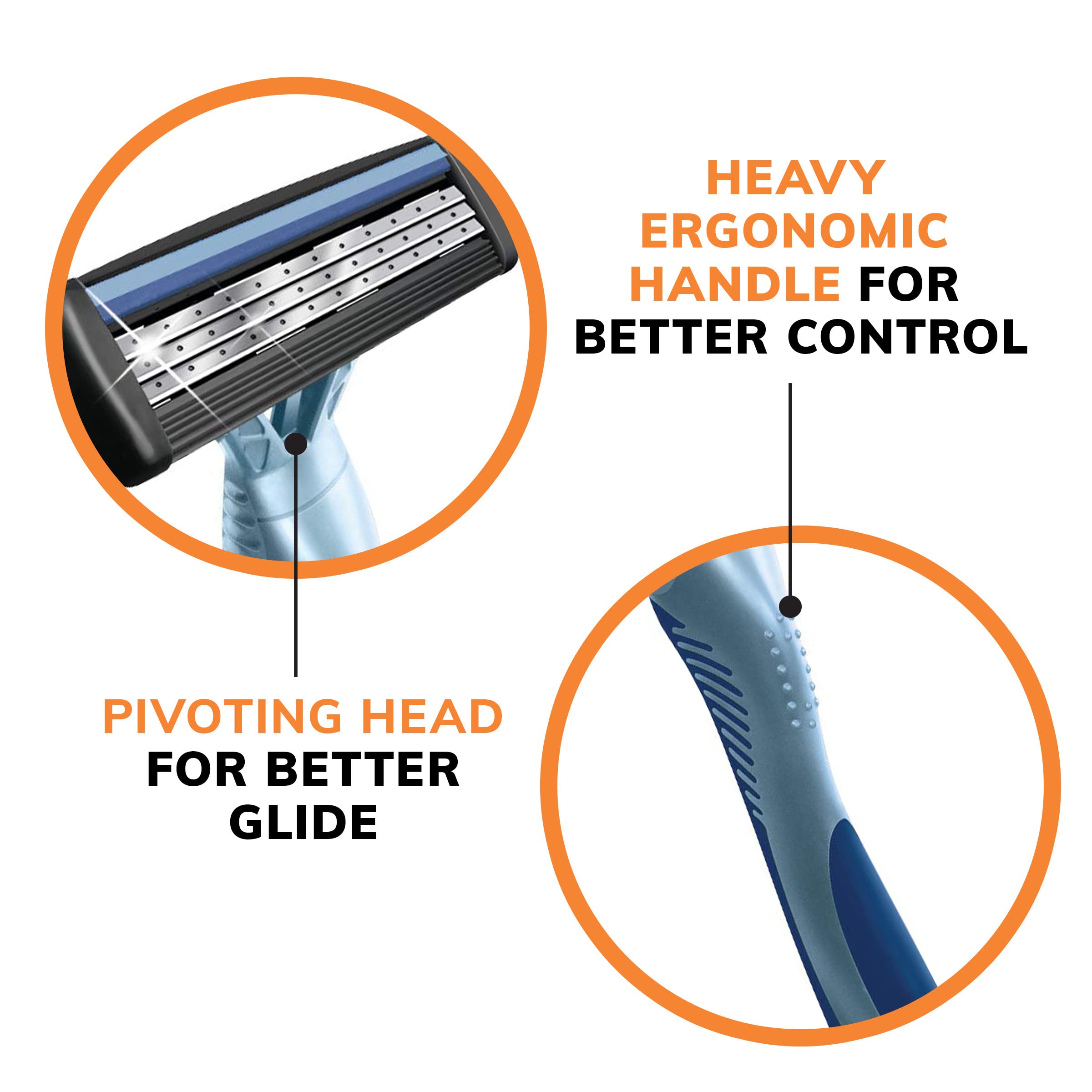 BIC Flex 3 Titanium razor smooth glide for a gentle shave