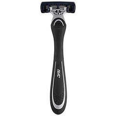 BIC Flex 4 Sensitive lubricating strip with Aloe Vera and Vitamin E for glide.