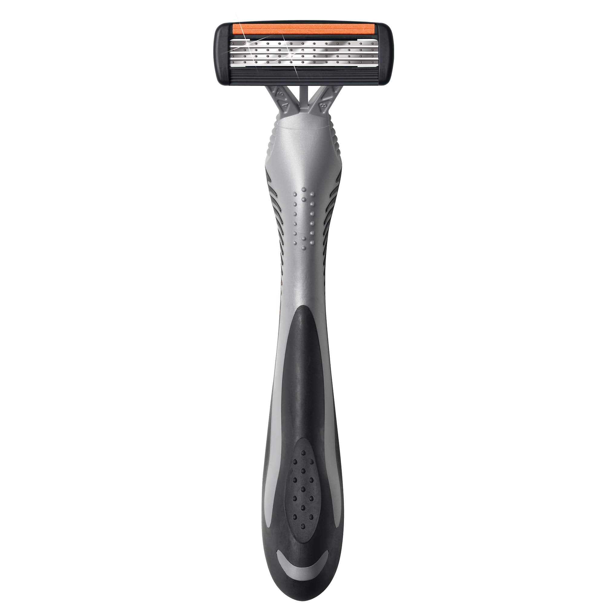 BIC Flex 4 Sensitive pivoting head adapts to facial contours for better contact.