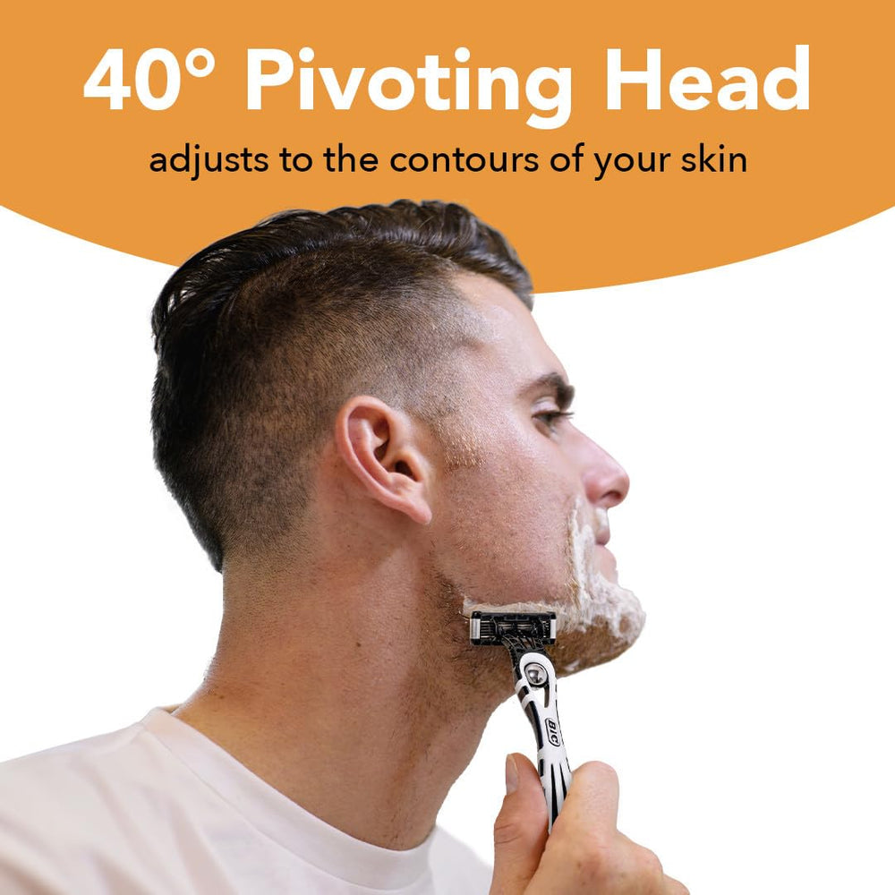 BIC Flex 5 razor pivoting head for contour navigation