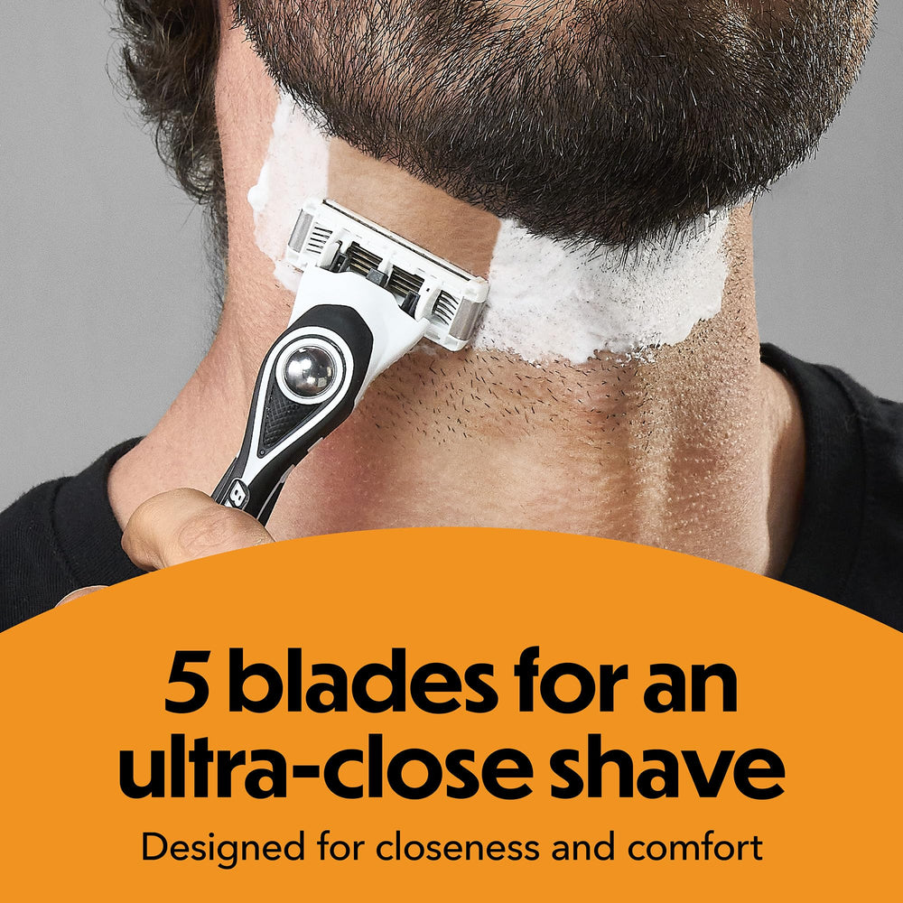 Compact, grip-focused design of BIC Flex 5 Trim for easy handling.