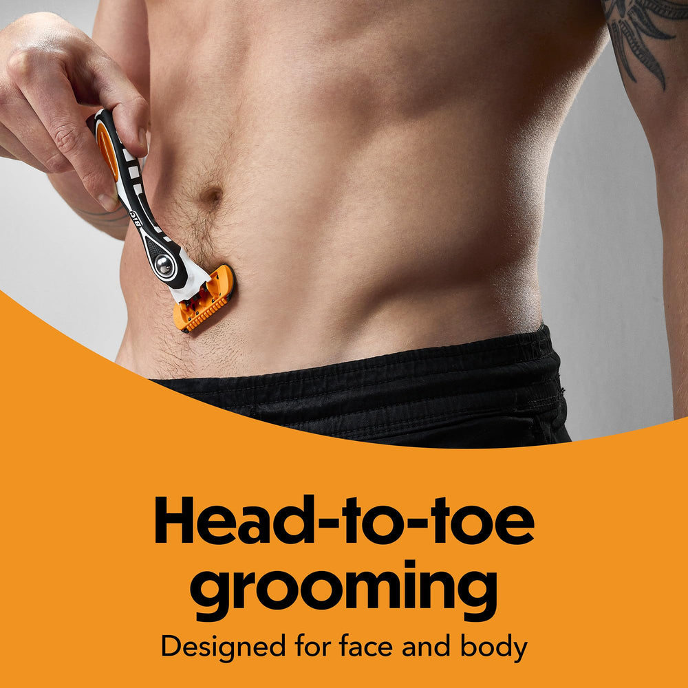 BIC Flex 5 Trim precision edging blade for clean lines around beards and necks.