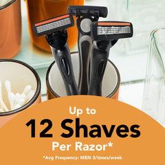 BIC Flex 4 razor handle with soft grip for precise control