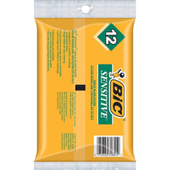 BIC pack of 12 razors per pack offering easy restock and extended daily use.