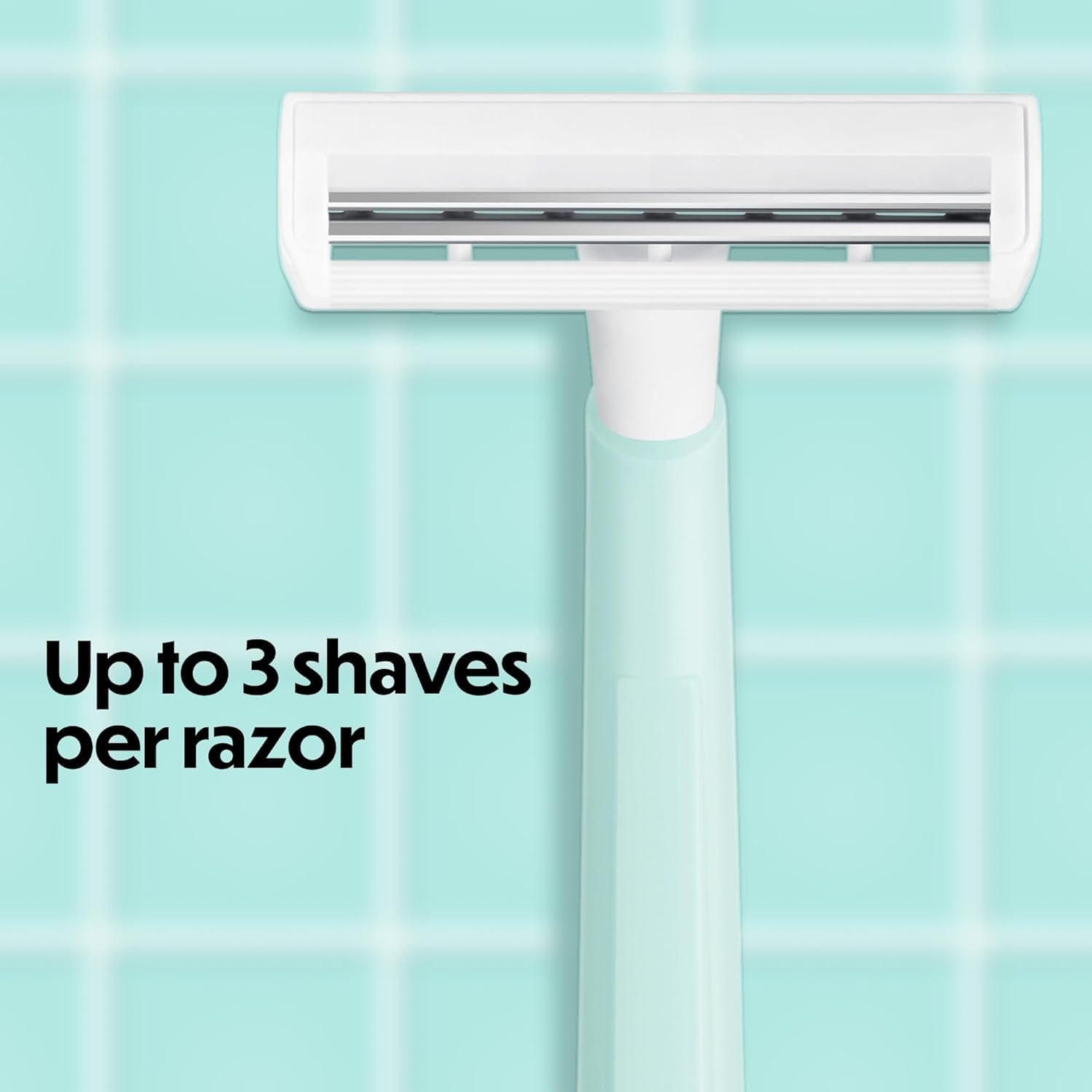 Long tapered handle offers added control for steady strokes