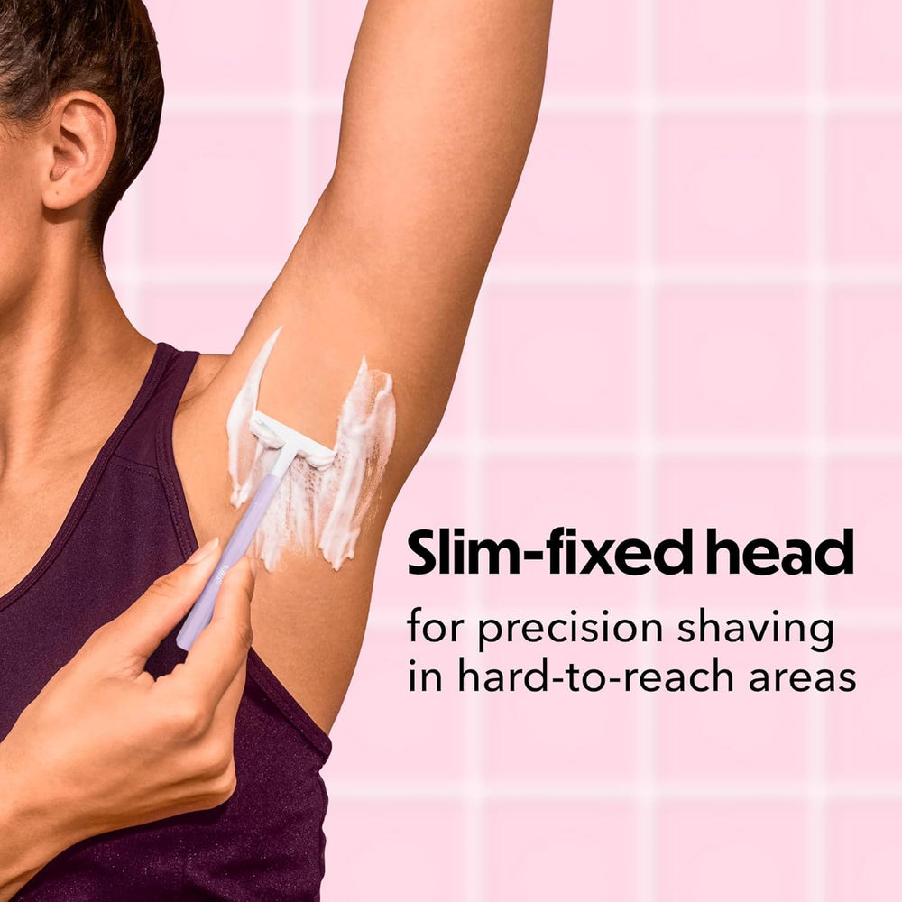 Slim head design reaches tricky areas for precise grooming during routine