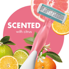 Moisture strip with coconut milk enhances glide during BIC Soleil 4 Escape shave