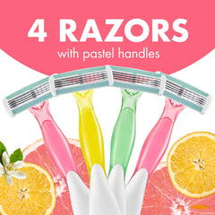 Ergonomic grip and citrus scent add comfort to BIC Soleil 4 Escape sessions