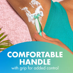 Ergonomic rubber grip handle on the BIC Soleil 4 for secure control.