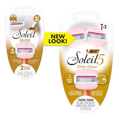Close-up of five flexible blades on the BIC Soleil 5 Glide