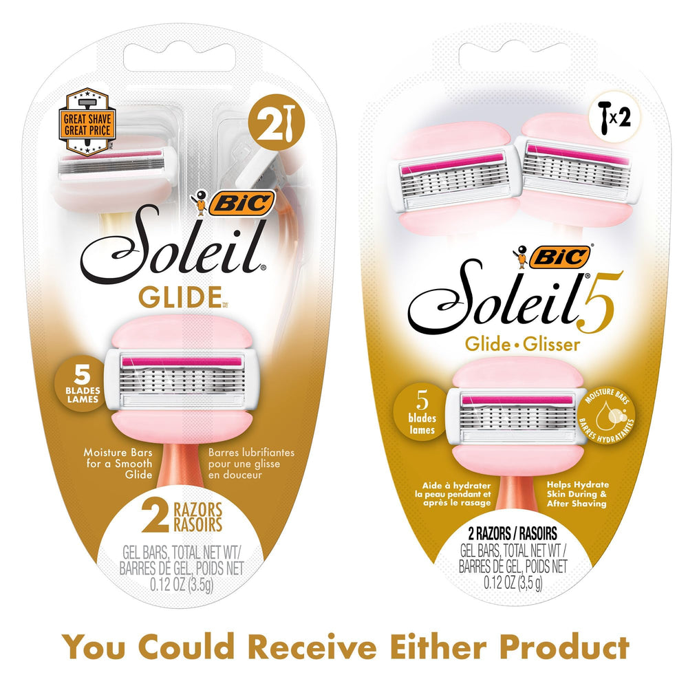 BIC Soleil 5 Glide razor designed for legs and bikini lines