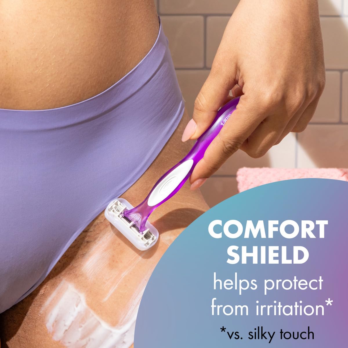 Rubber Handle provides better control in wet conditions for confident use