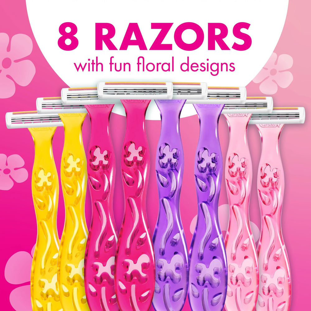 BIC Soleil Simply Smooth razor with blade cover for travel safety.