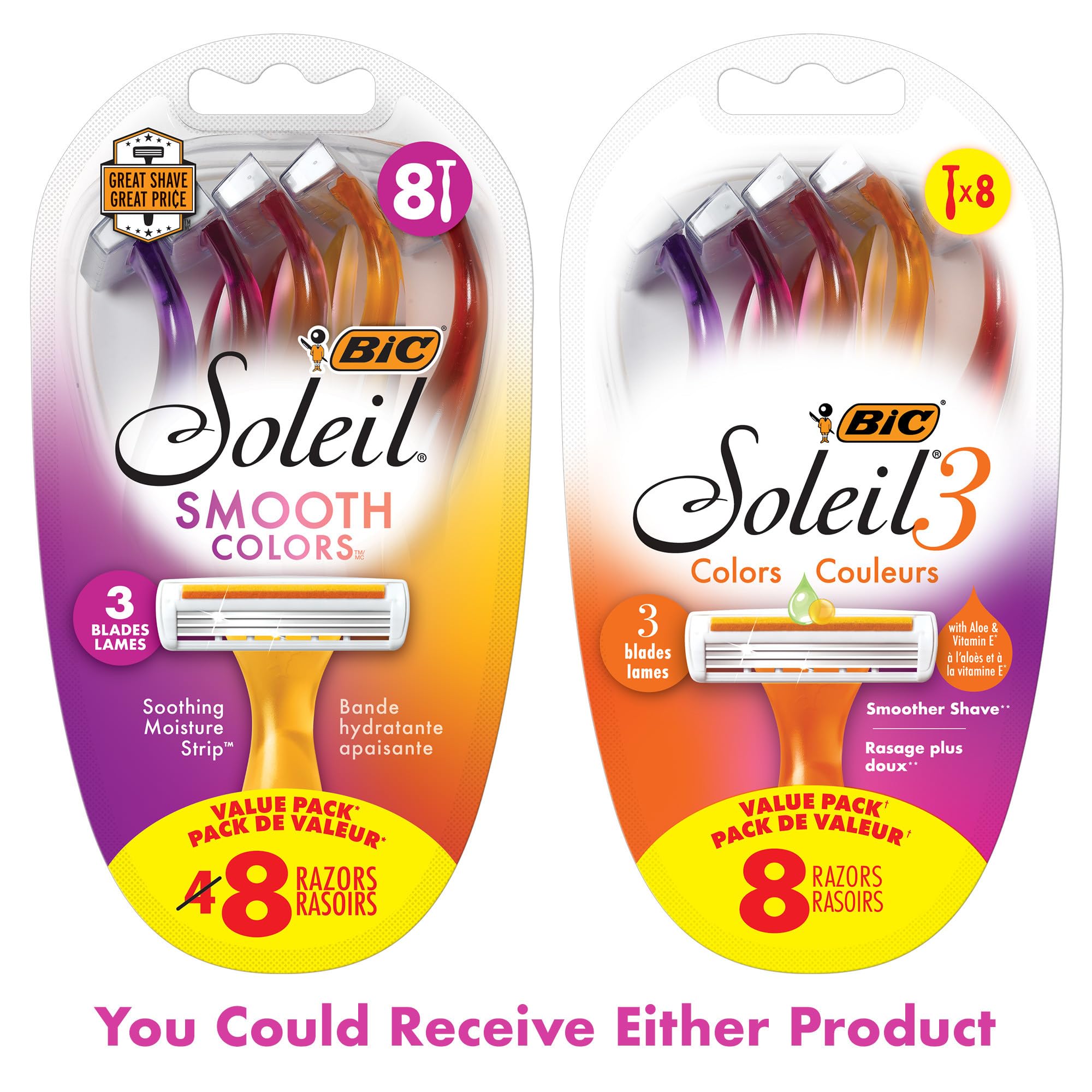 BIC Soleil women’s razor use scene illustrating quick, convenient daily shaving