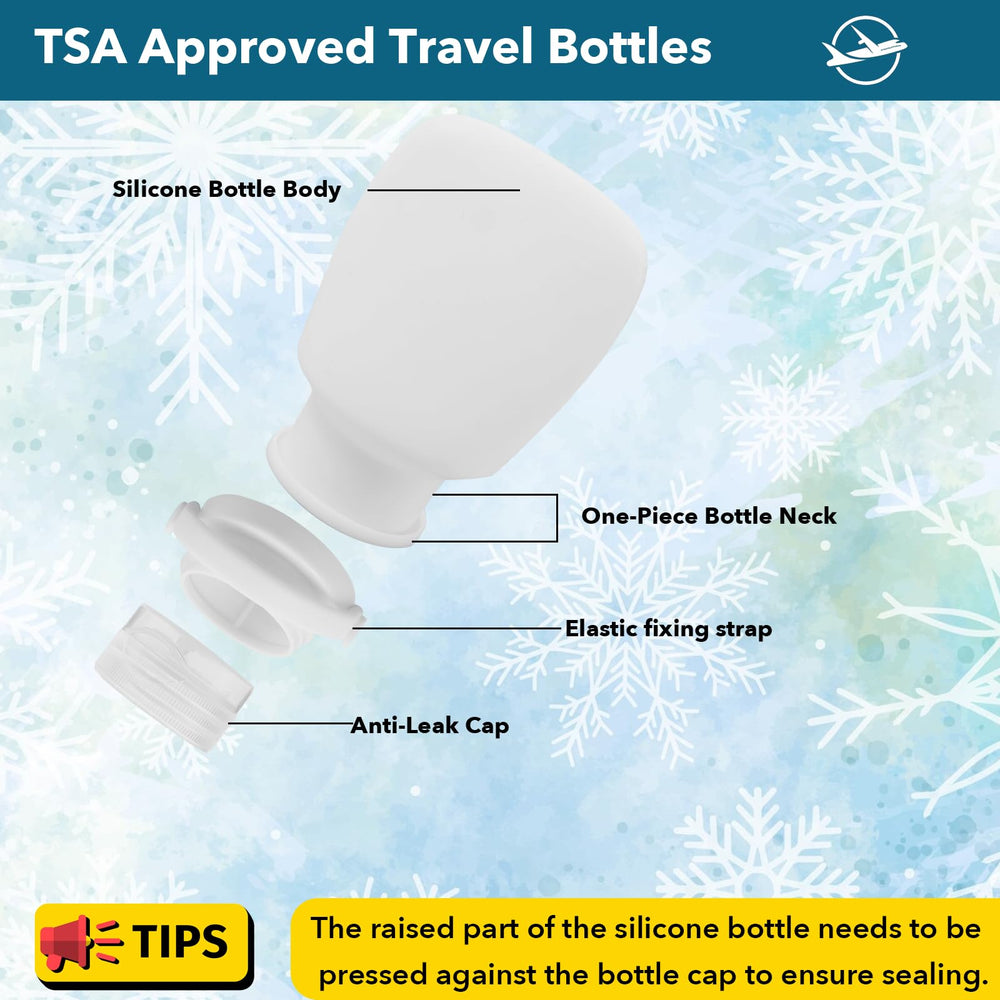 BienBion 1oz travel bottles with spillproof seal for safe travel.