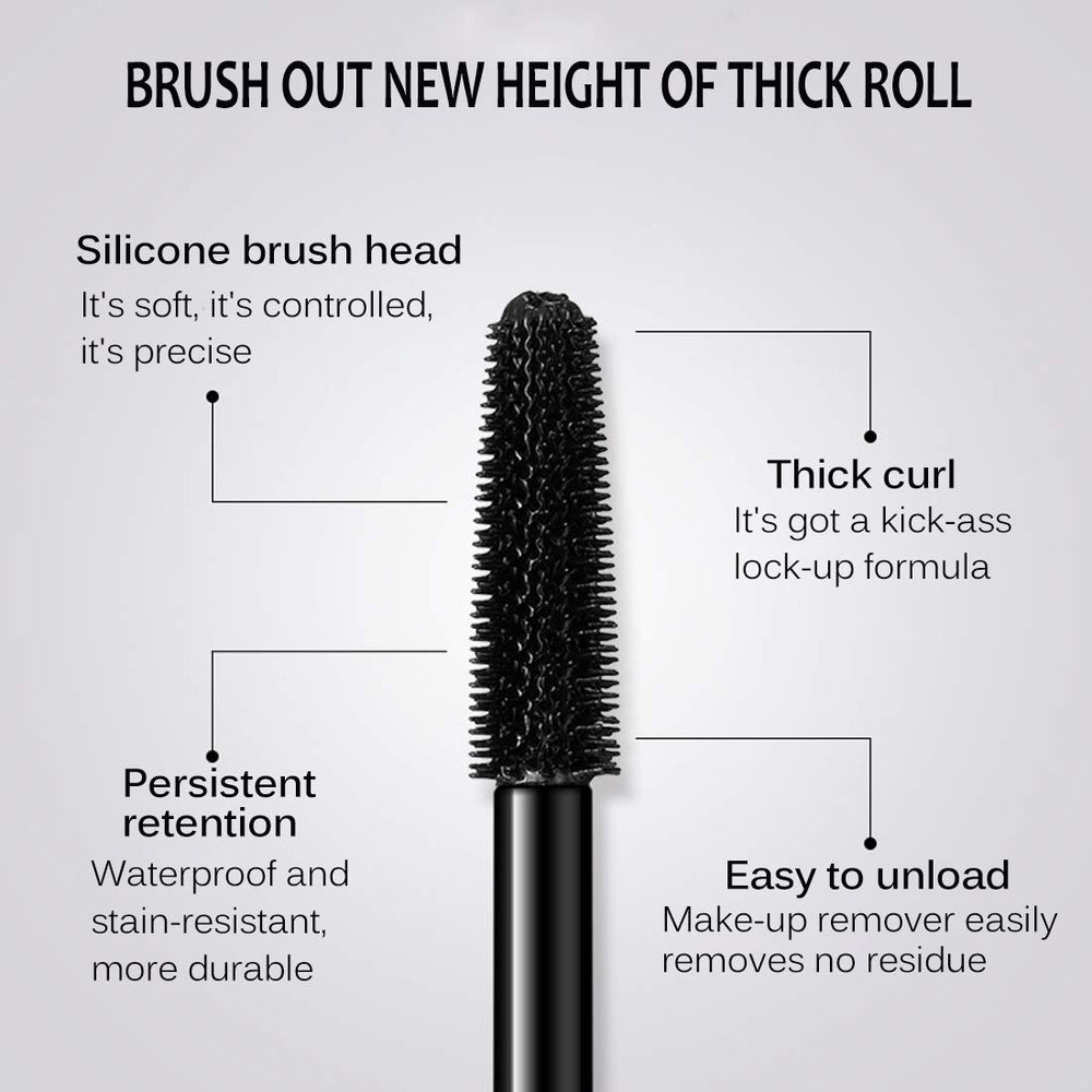 Bieyoc 4D Silk Fiber Mascara easy removal with warm water