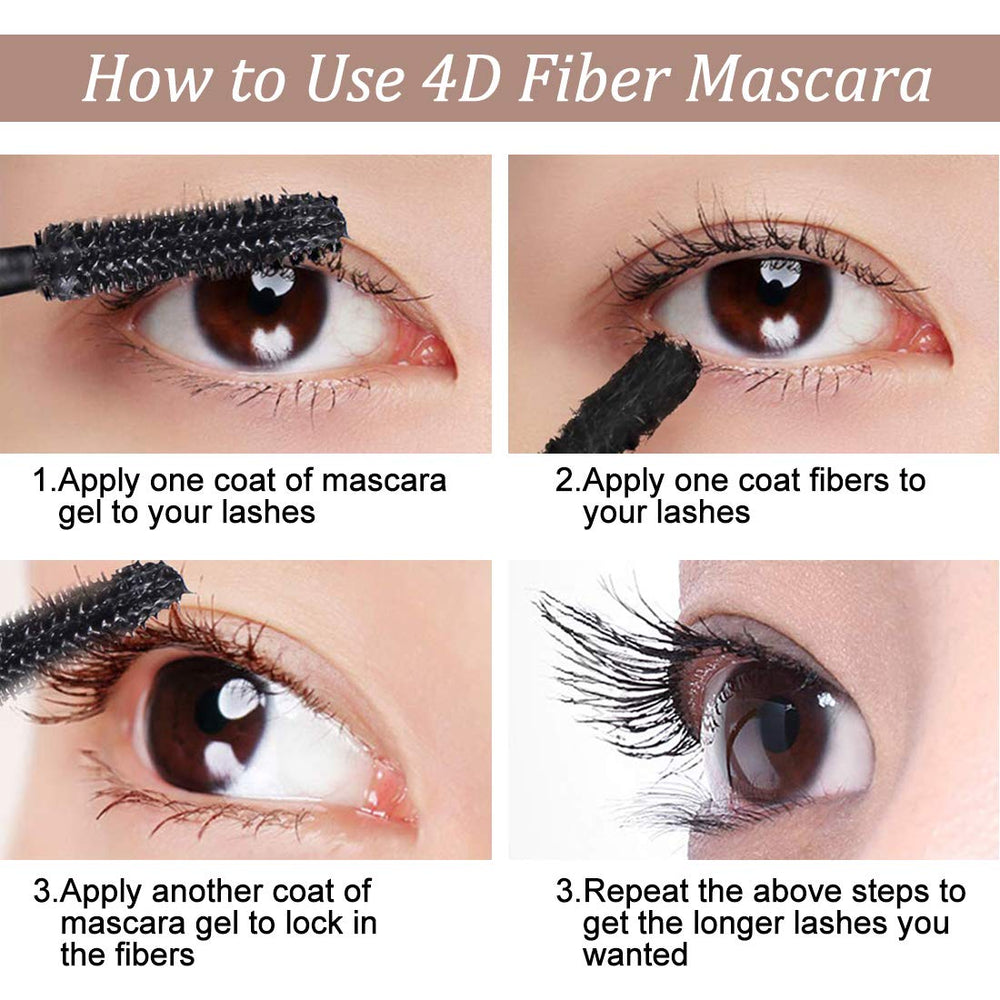 Bieyoc 4D Silk Fiber Mascara hypoallergenic ingredients for sensitive eyes