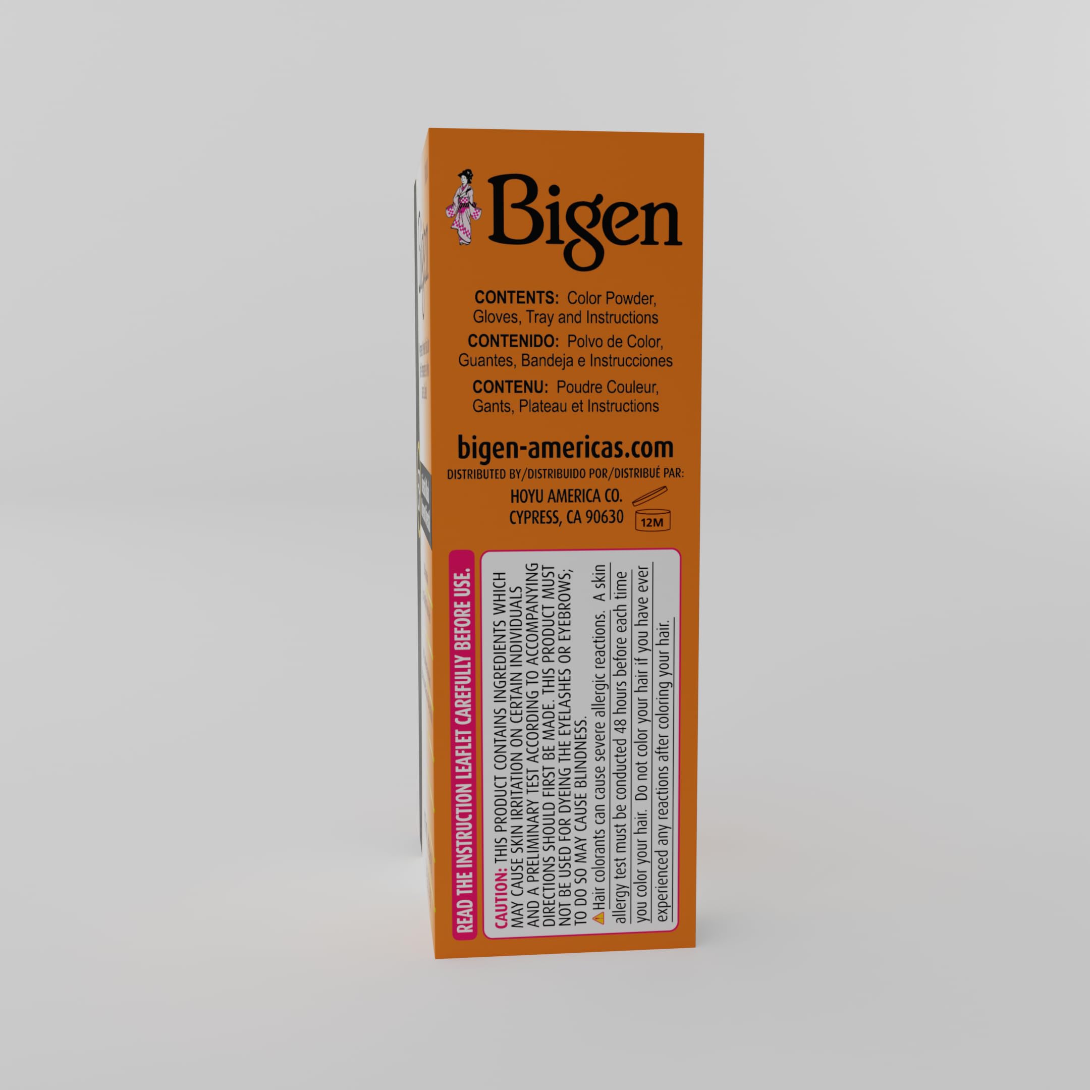 Bigen #57 Dark Brown bottle emphasizes no harsh odor during use.