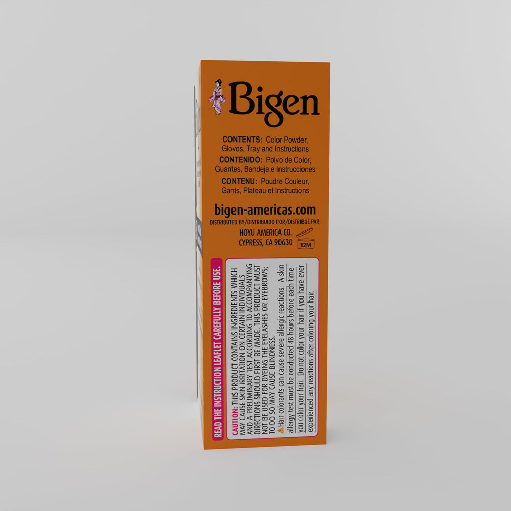 Bigen #57 Dark Brown bottle emphasizes no harsh odor during use.