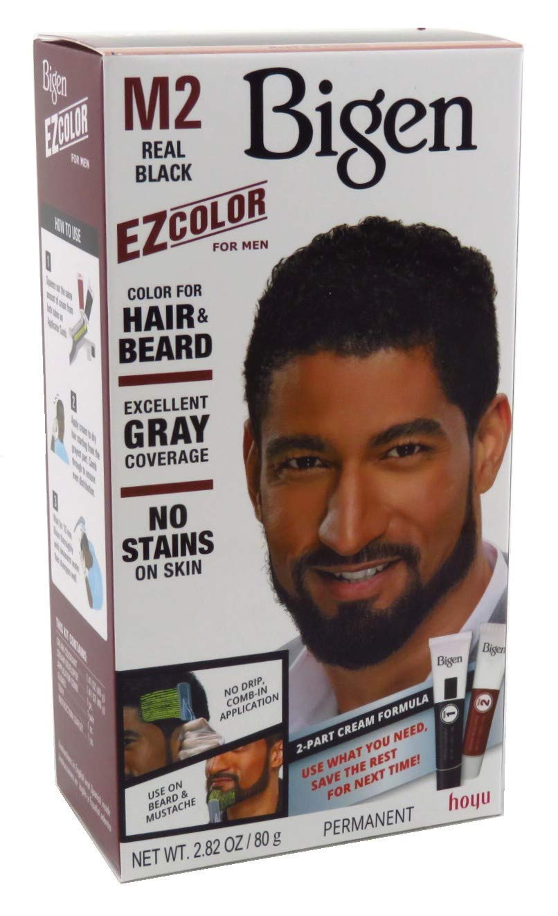 Bigen Ez Color M2 Real Black color swatches for choosing shade and achieving natural look