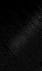Bigen Oriental Black Powder jar close-up showing rich pigment and even coverage.