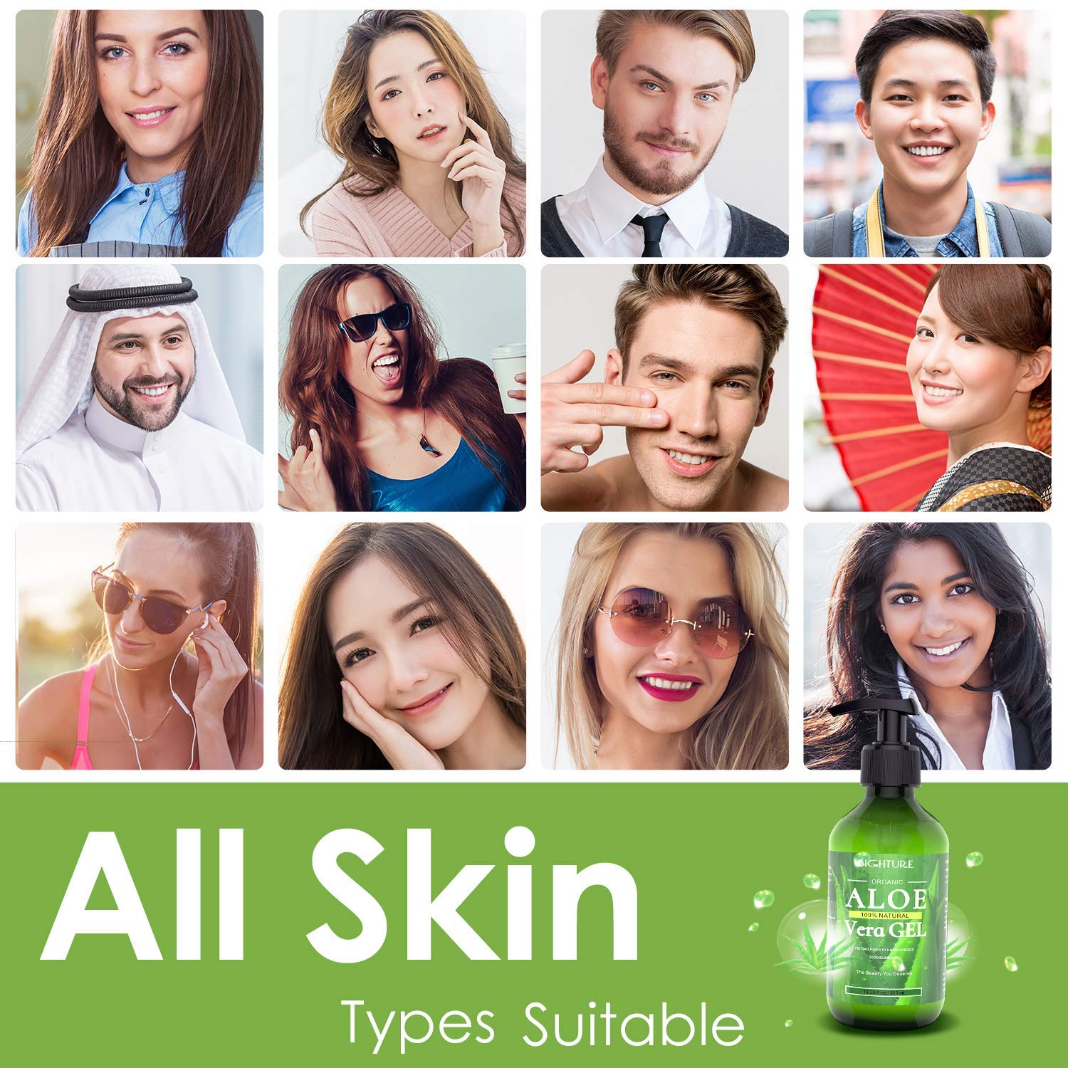 Alivio suave ante quemaduras solares con BIGHTURE Aloe Vera Gel