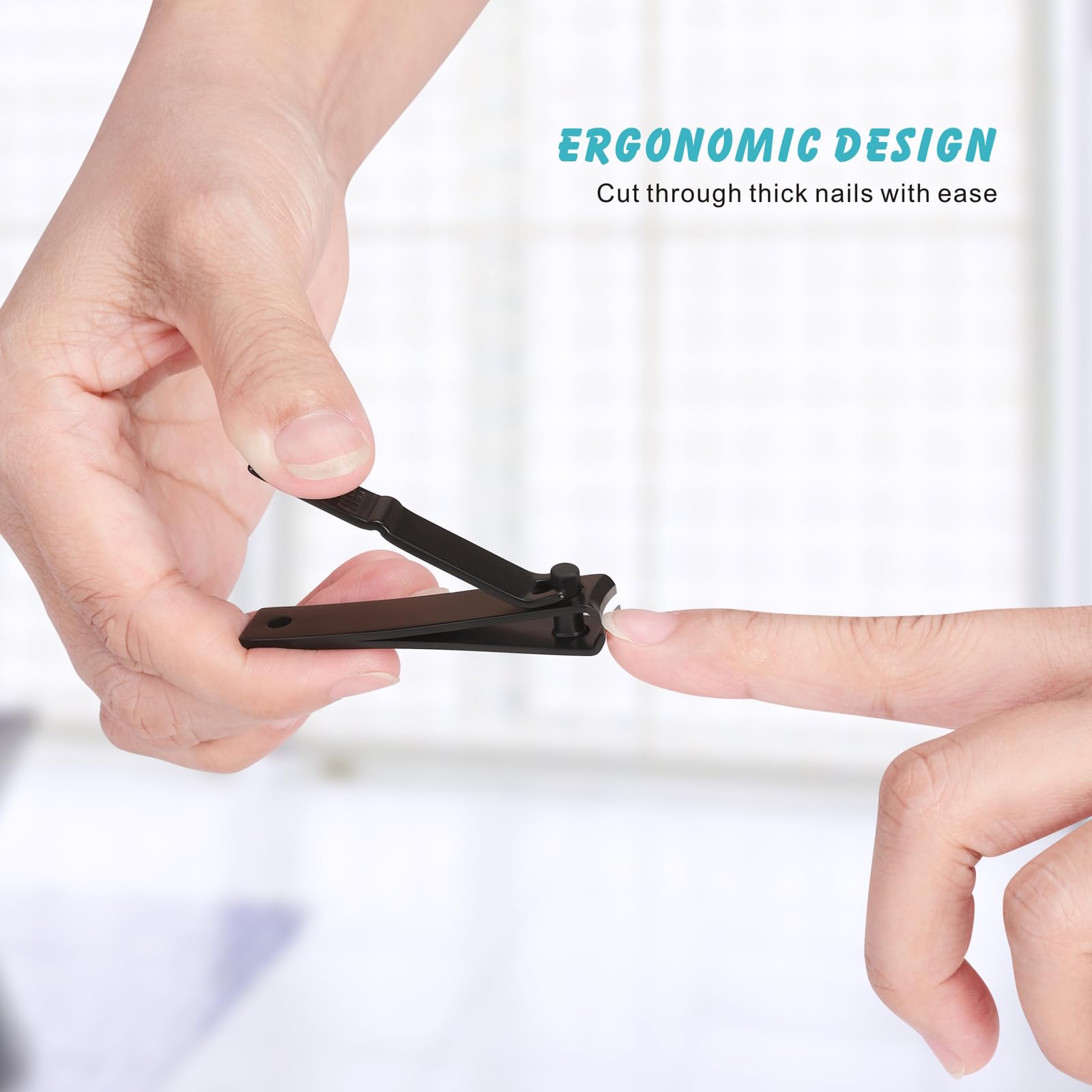 Bignes ergonomic grip toenail clipper provides steady cutting