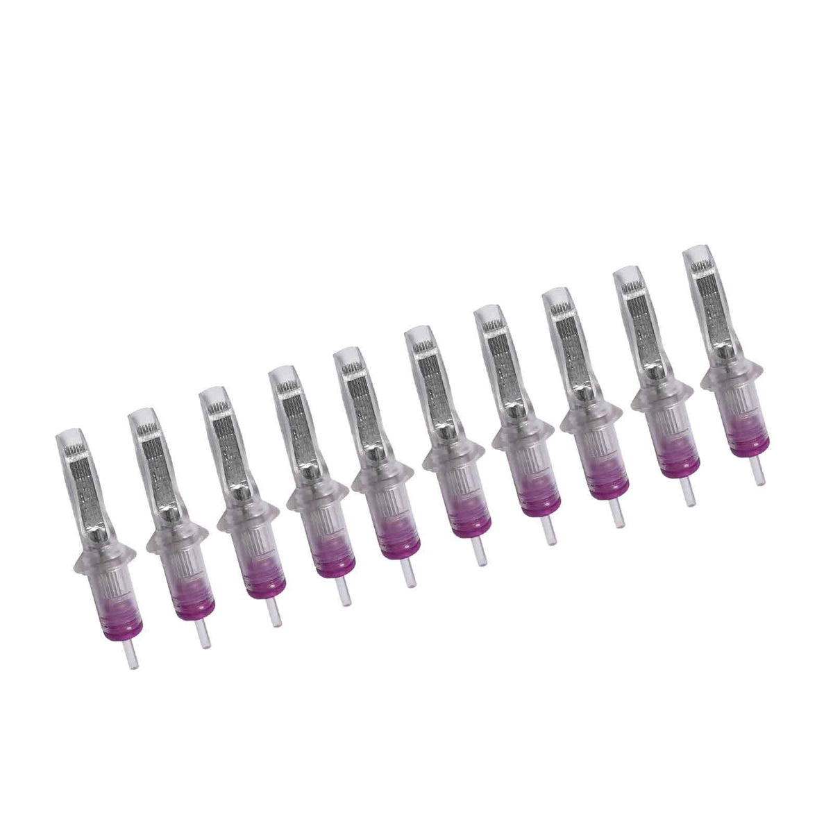 Cartuchos BIGWASP curva 50 piezas transparentes para un flujo de tinta estable.