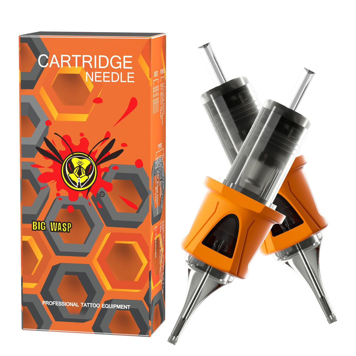 BIGWASP Energy 3RL, conjunto de agujas para tatuaje rotativo, precisión y flujo suave.