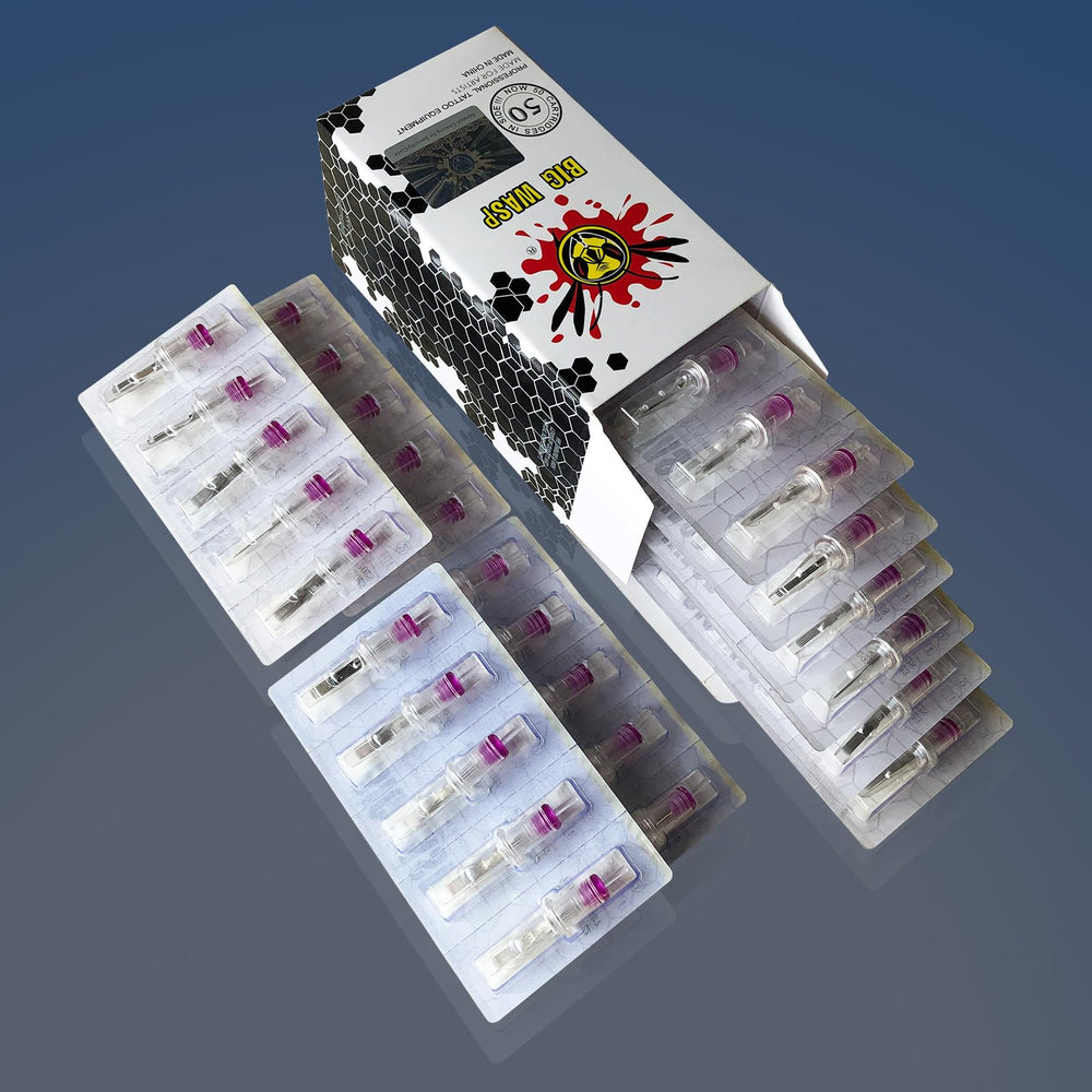 Máquinas tatuaje compatibles BIGWASP: rotativas, de bobina y Hawk.