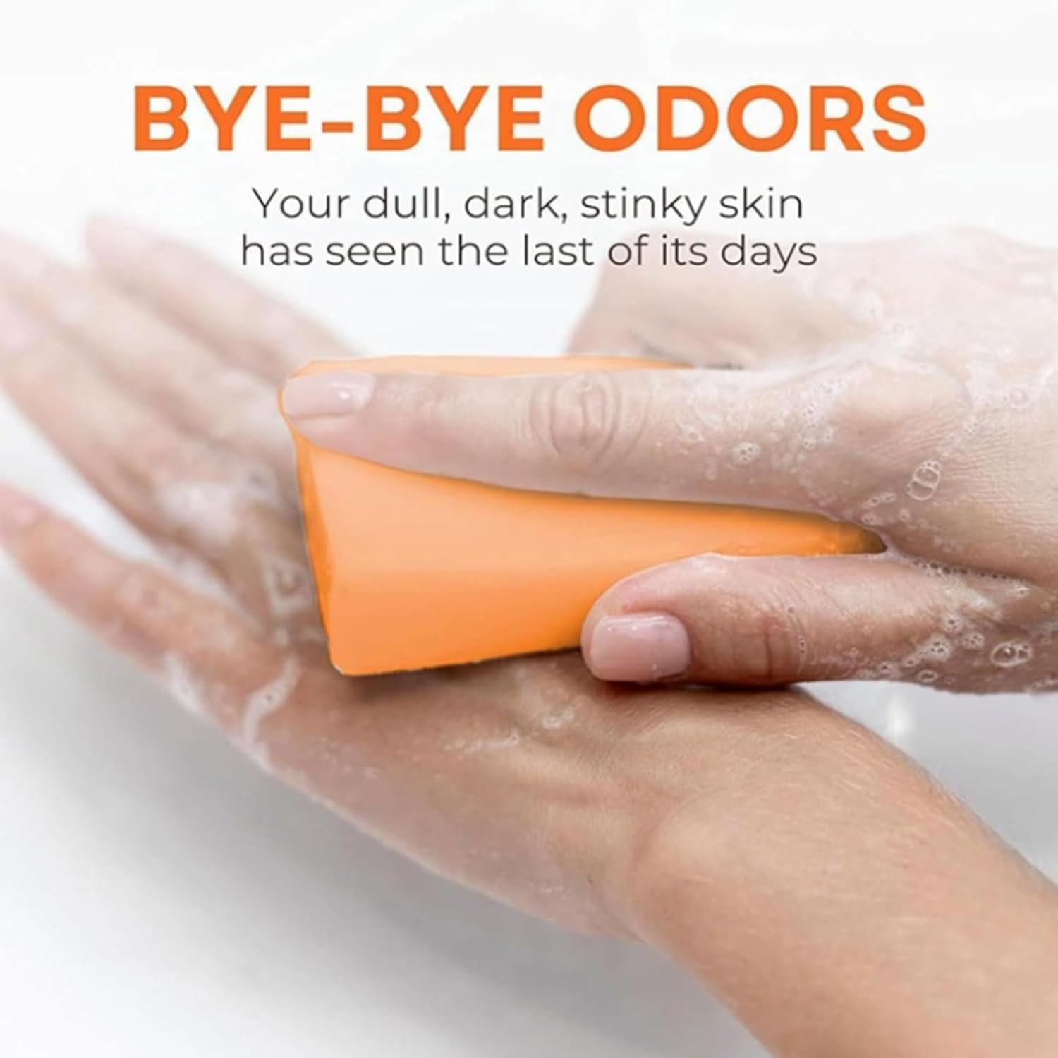 BIJIELAODIAO persimmon soap beside calm skin demonstrates mild formula.