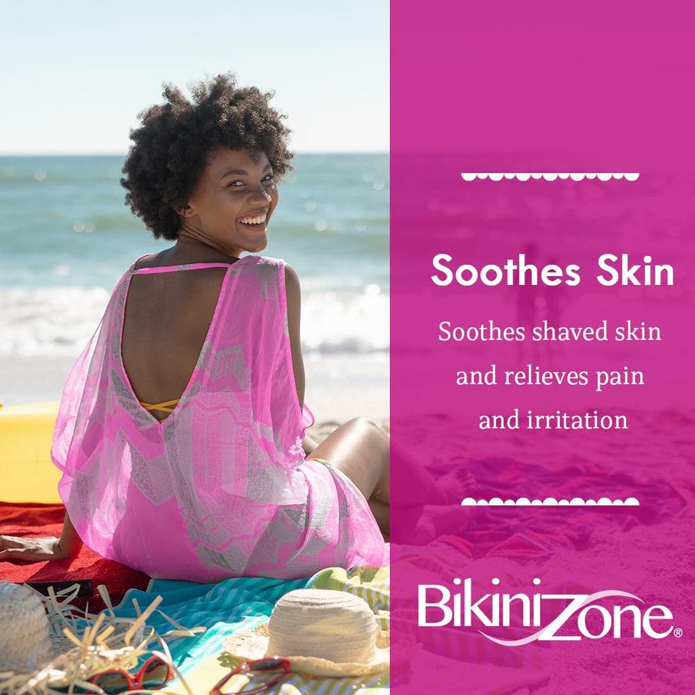 Bikini Zone gel with aloe vera and vitamin E nourishes sensitive skin