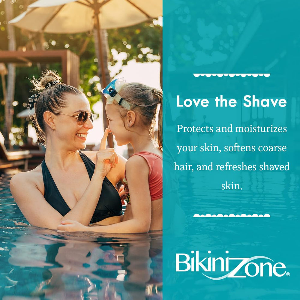 Bikini Zone aloe vera infusion promotes soothing comfort during use.
