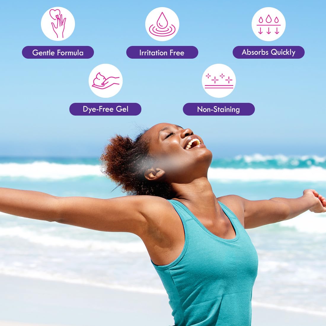 Bikini Zone bikini-line care routine setup illustrating gentle post-shave care