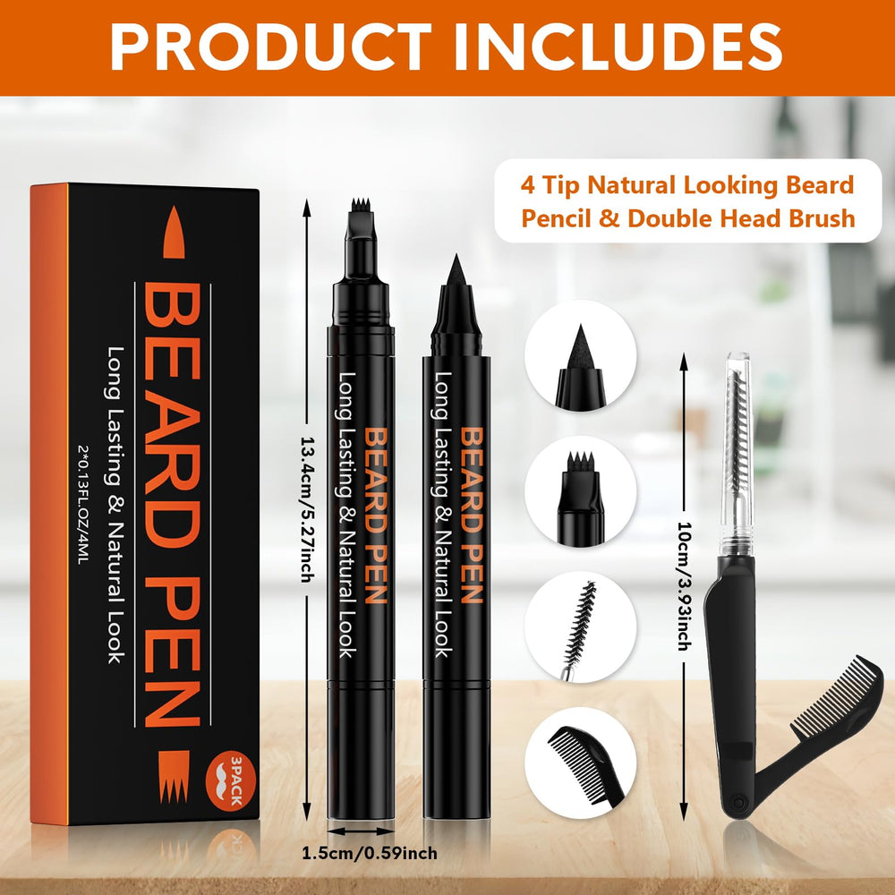 BIKTIC beard pen delivers natural matte finish on skin.