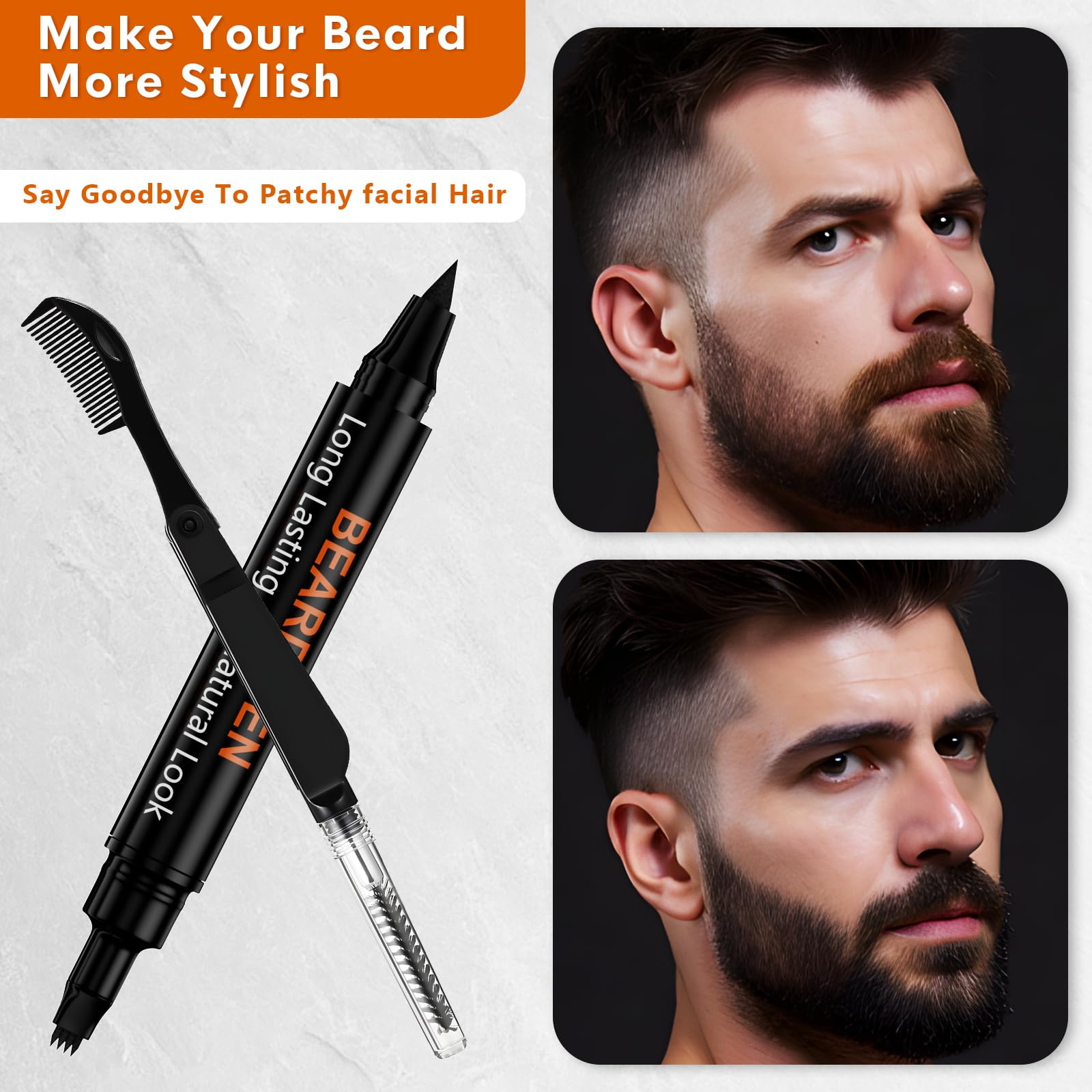 BIKTIC beard pen is waterproof and sweatproof for long wear.