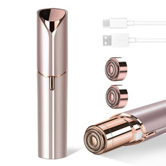 Bikurpia facial epilator main view with dual blades for faster trimming.